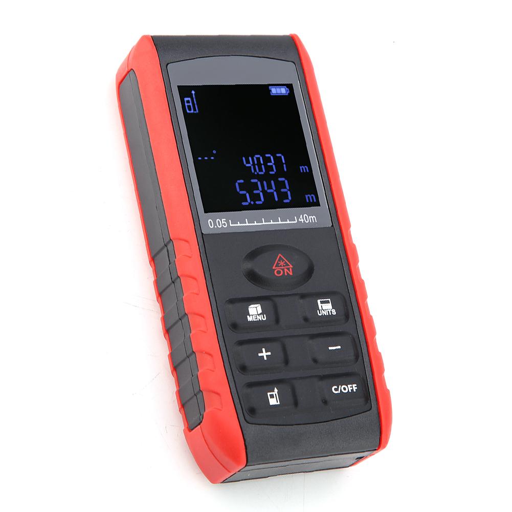 KXL E Digital Handheld Laser Distance Meter Range Finder Measure Diastimeter (E40)