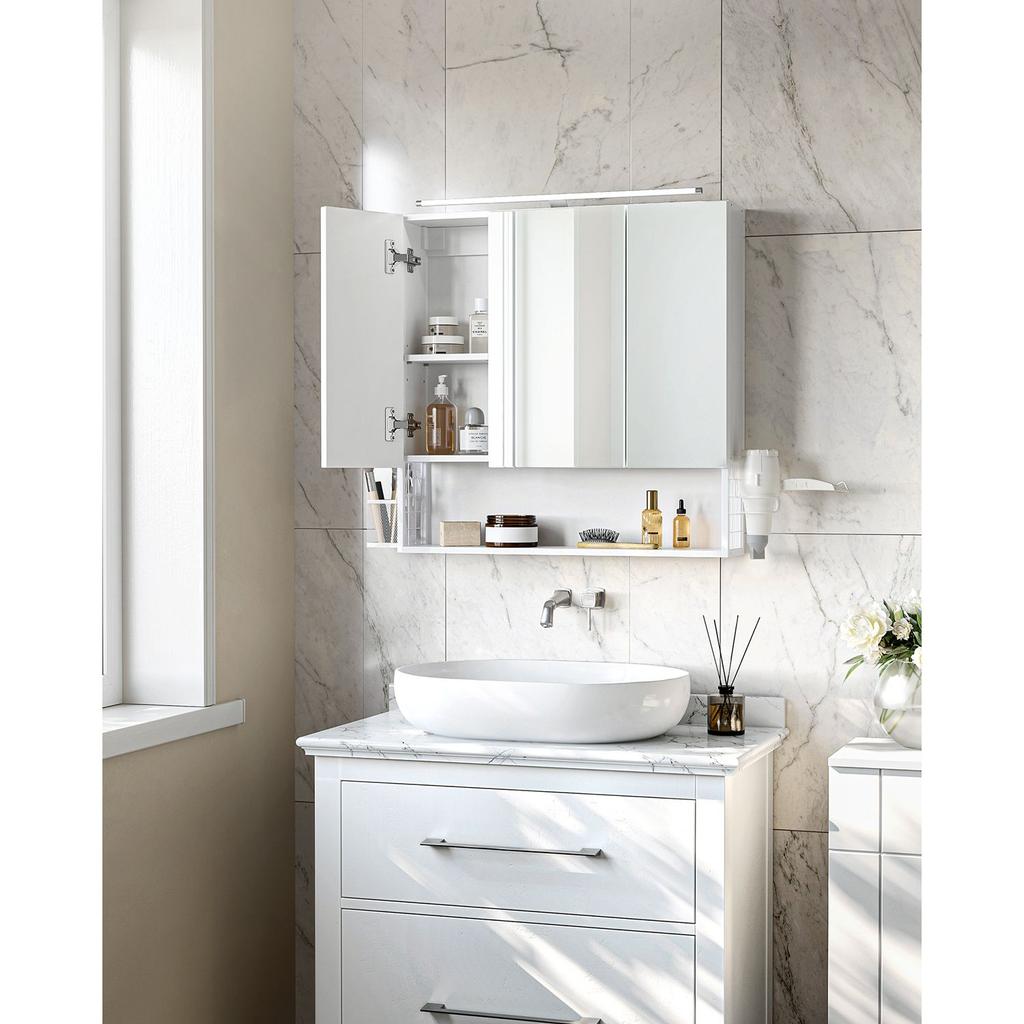 Bathroom Cabinet with Mirror - BBK124W14