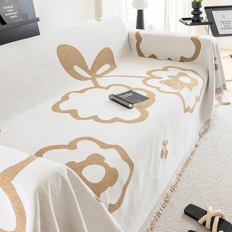 Chenille Sofa Towel, A Full Cover, Four-season Universal Sofa Blanket, High-end Sofa Cushion, Straight Sofa Cover Cloth