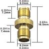 Boobrie 2-Pack Upgraded SMA Female to RP-SMA Female Adapter DC-18GHz VSWR ≤1.15 RF Coaxial Gold-Plated Adadper for FPV Drone Signal Booster
