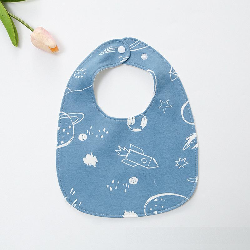 Thick Waterproof Baby Bib - Pure Cotton, Enlarged & Widened for Boys and Girls