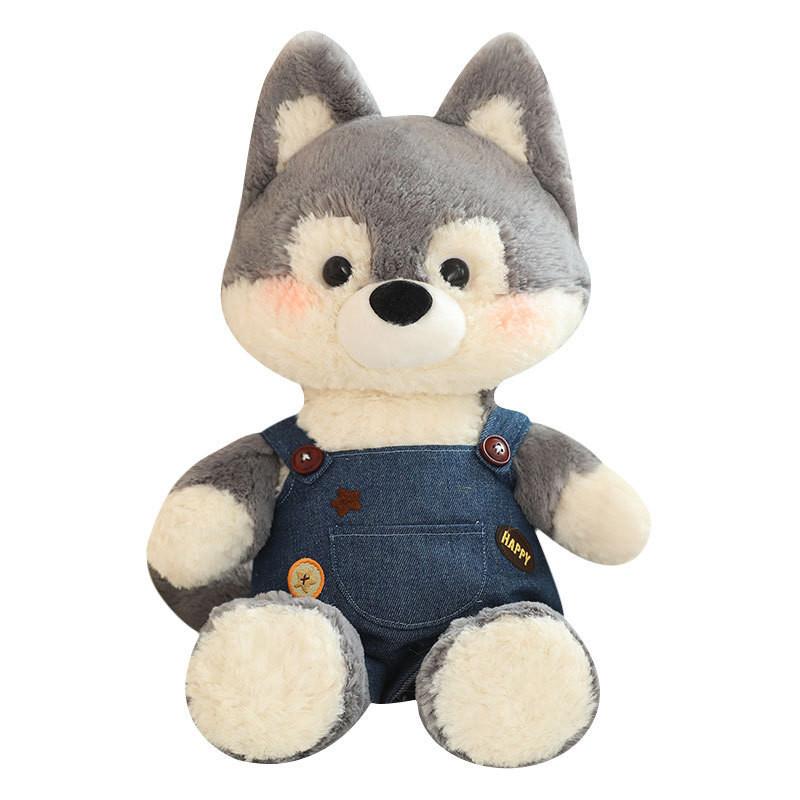 Run Little Forest Fox Plush Toy Cute Lamb Husky Rabbit Wolf Doll Children Gift