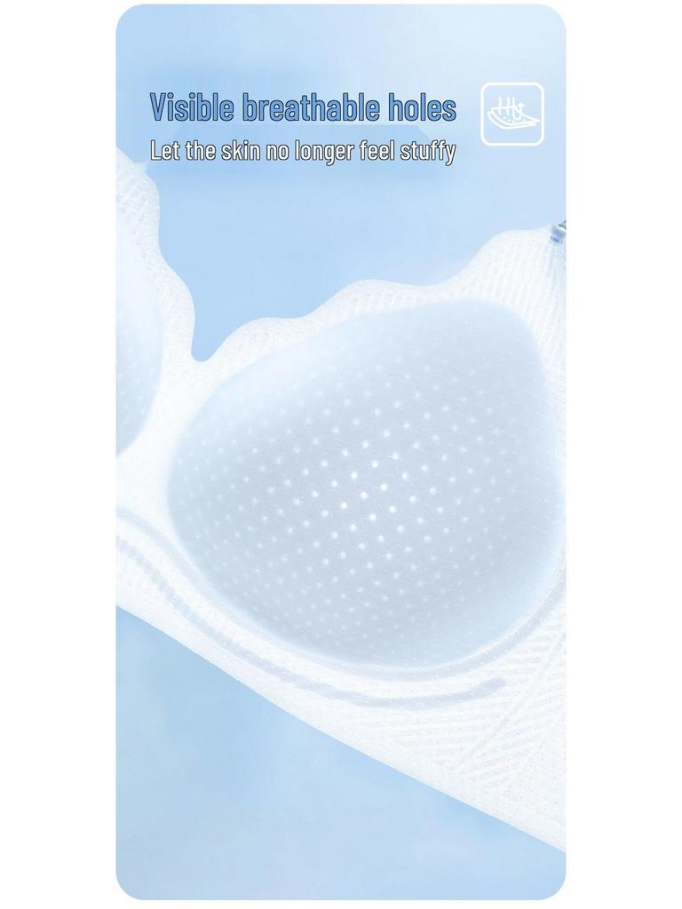 Ice Silk Halter Neck Seamless U-Shaped Thin Strap Bra - Backless & Supportive for Small Chests