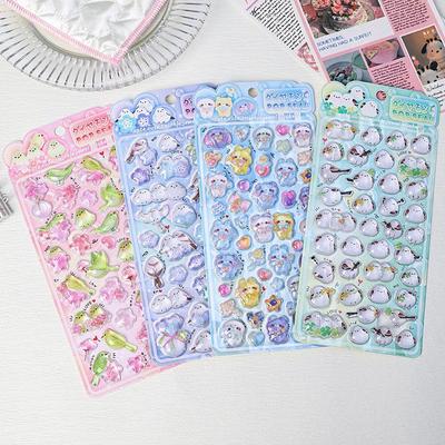 Cute Cartoon Bird Stickers 3D Relief Sticker Laptop Phone Case Scrapbooking Decals Diy Stationery Decoration Lovely Gift