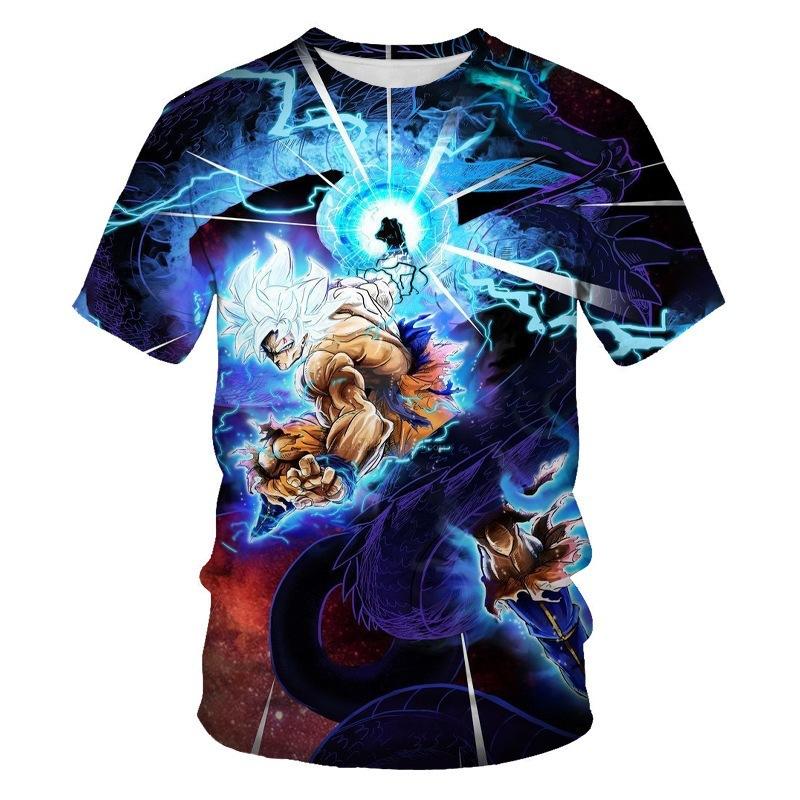 Anime Fan Pick! Dragon Ball Character Print Short Sleeve T-Shirt