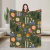 Goosebumps Dead House Calling All Creeps Blankets Flannel Horror Halloween Throw Blanket for Bedroom Sofa Bedroom Quilt