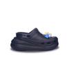 Crocs Crush Clog EVA Classic Crush Ice Cream Pour Casual Temperament Hole Shoes Unisex Black