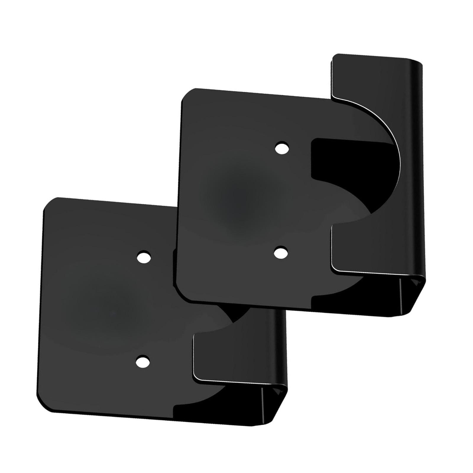 

2 шт. Акриловые держатели для душевой штанги, самоклеящееся крепление для ванной комнаты и кухни, не требующие сверления, аксессуар для ванной комнаты чёрный