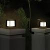 RCIDOS Square Acrylic Lampshade Aluminum Pillar Head Lights 1-Light IP54 Waterproof E27 Fence Column Lights Exterior Patio Vintage Pillar Pole