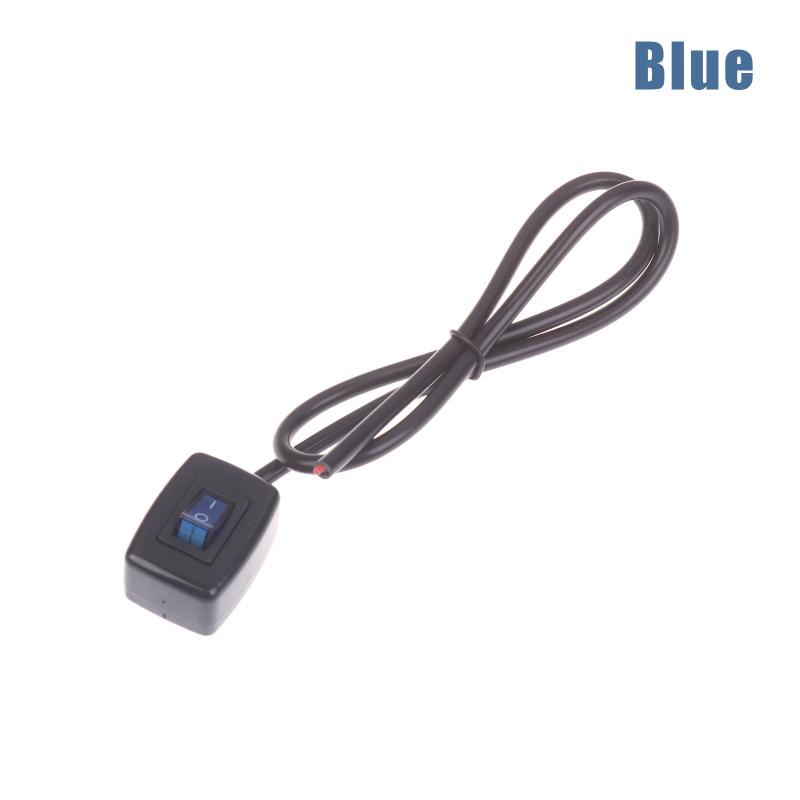 Paste Type Switch Car Push Button Switch With Led Light On/Off Dc12V/10A 24V/5A Diy Car Switch Spst Rocker Switch With Cable