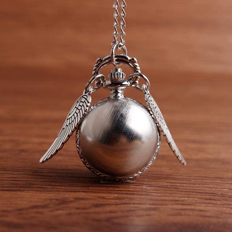 Harry Potter Snitch Pocket Watch Necklace, Harry Potter Multicolor Retro Pocket Watch, Foreign Trade