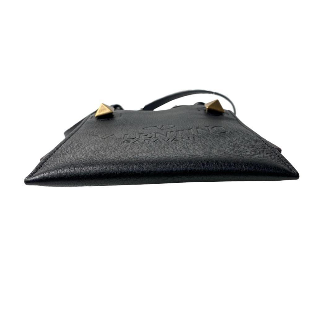 Used Valentino GaravaniShoulder Bag Black Leather Women