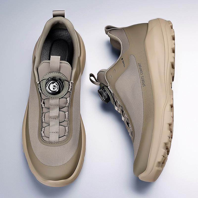 Fashion New Fashion Men Mesh Shoes Outdoor Casual Sneakers Non-Slip Travel Hiking Shoes Solid Color Treking Footwear Simple Man Trainers