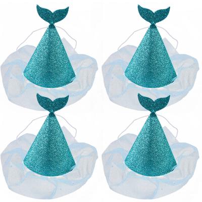 Glitter Mermaid Tail Party Hats Girlfriends Birthday Party Hat Fashion Funny//s
