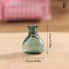 1Pc 1:12 Dollhouse Miniature Glass Vase Flower Arranger Storage Jar Garden Decor