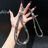 Hot Sale Fashionable 3-in-1 Rhinestone Crossbody Lanyard: Wear as Bracelet or Necklace with Long & Short Multifunctional Chain