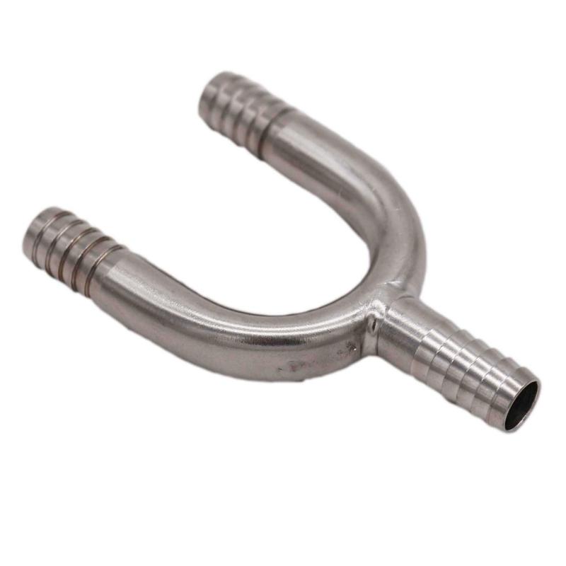 Stainless Barb Wye 1/4"  3/8" Hose Barb Fitting Homebrew Beer Hardware