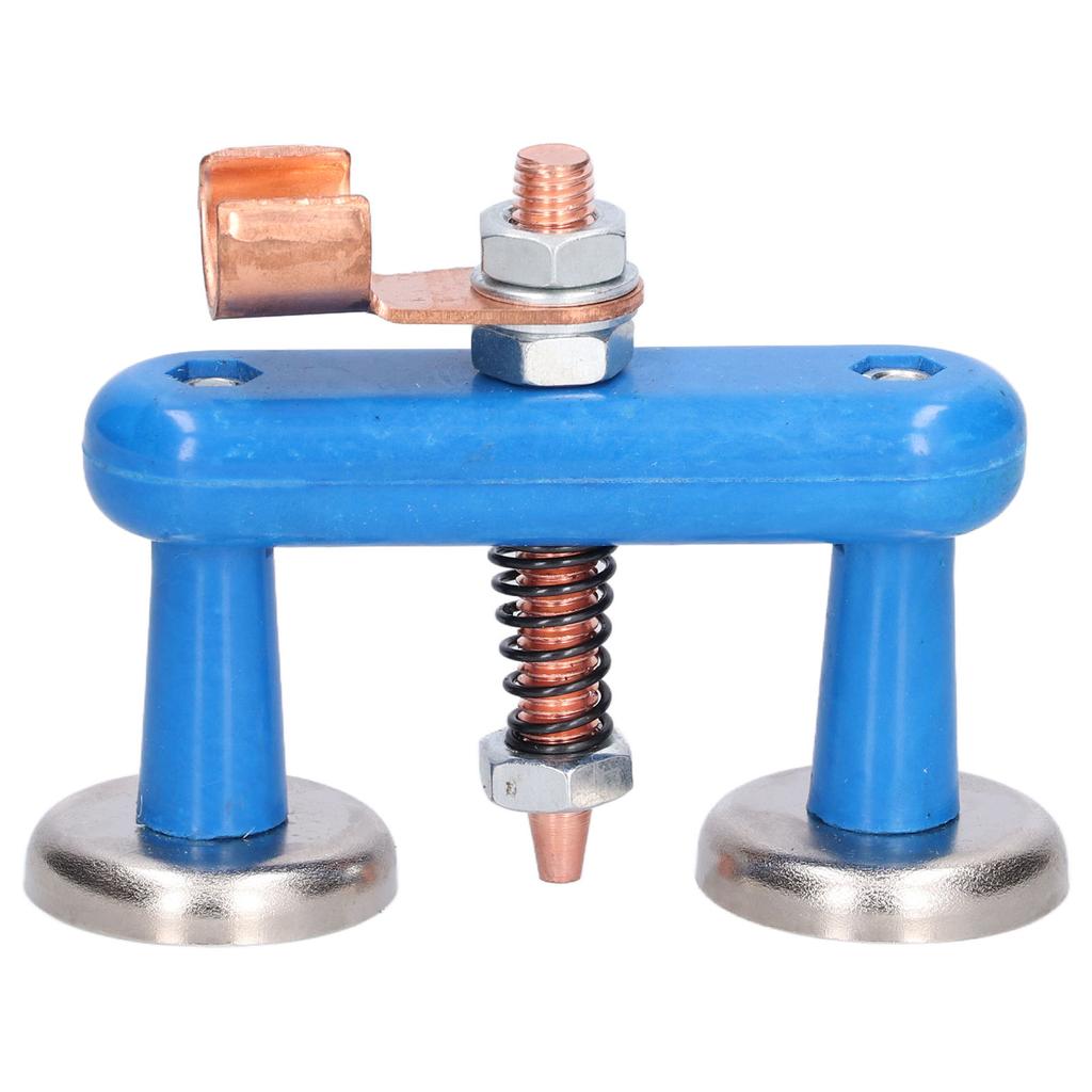 Magnetic Welding Support Blue Sturdy Durable Strong Suction Convenient Operation Welding Magnet Head