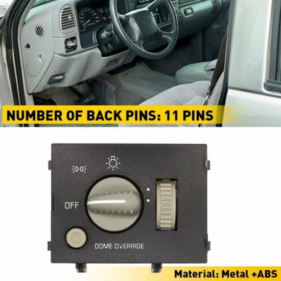 For 95-99 Chevy GMC Truck Headlight Parking Light Switch Dash Mounted