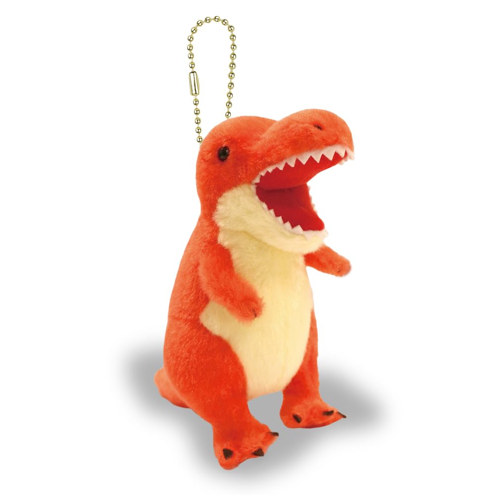 Dinosaur Era LMC Tyrannosaurus (Red) Plush Mascot, Approximately 14cm Tall, 704330