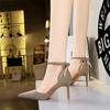 Fashion Women Pointed Toe Silver Comfort High Heel Pumps  Cute Sweet Back Bow Golden Wedding Shoes Bridal Designer Fashion Sandals