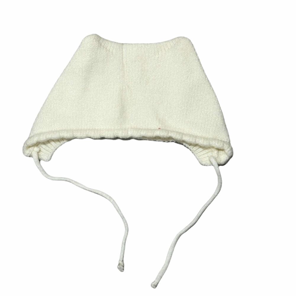 Solid Color Cat Ear Knit Hat Newborn Ear Protection Cap Cute Baby Knitting Hat  Kids