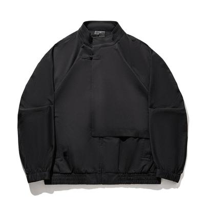 Li Ning X Jackie Chan Collaboration Kung Fu Series New Chinese Style Casual Jacket Unisex Jackets Black AFDW527-2