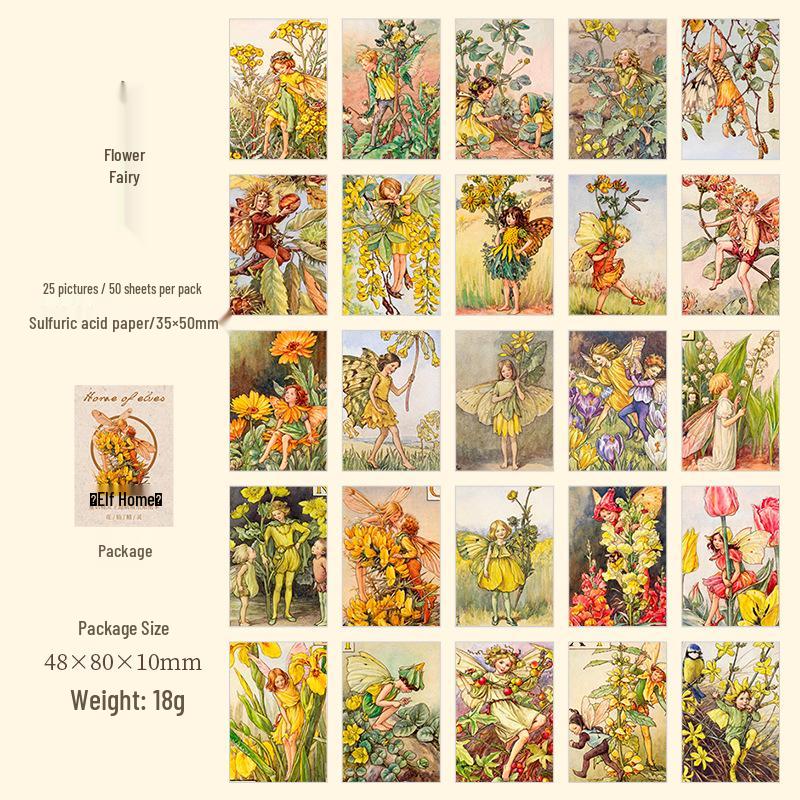 

Beautiful Day Elf Journal DIY Stickers: 50 Sheets, 8 Fairy Tale Designs