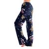 Pajama Pants Sleepwear Casual Drawstring Elastic Waist Pants Comfy Straight Yoga Loose Trousers
