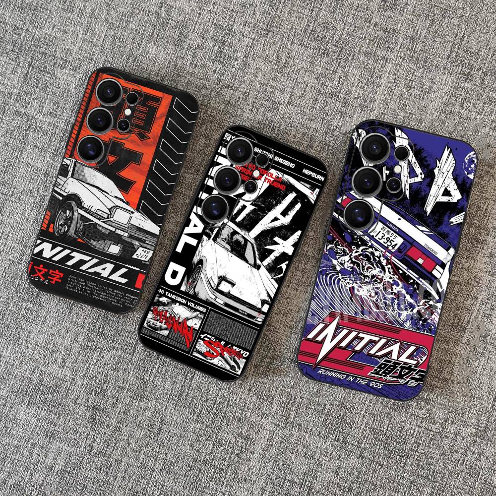 Racing Anime Initial D Phone Case For Samsung S 24 Fe 25 Ultra Plus 20 Lite 21 30 22 23 24 22 Ultra 5G Fundas