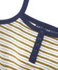 Soipeuyukaen Cotton Terry Stripe Button Sleeveless Top