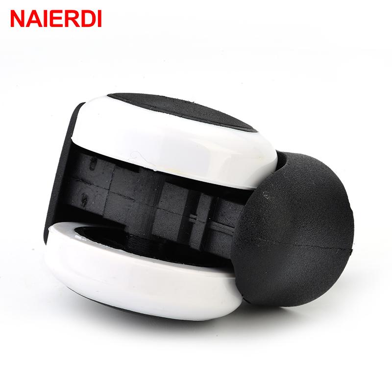 5 ruedas giratorias universales NAIERDI de 2 pulgadas para silla de oficina, herrajes para muebles