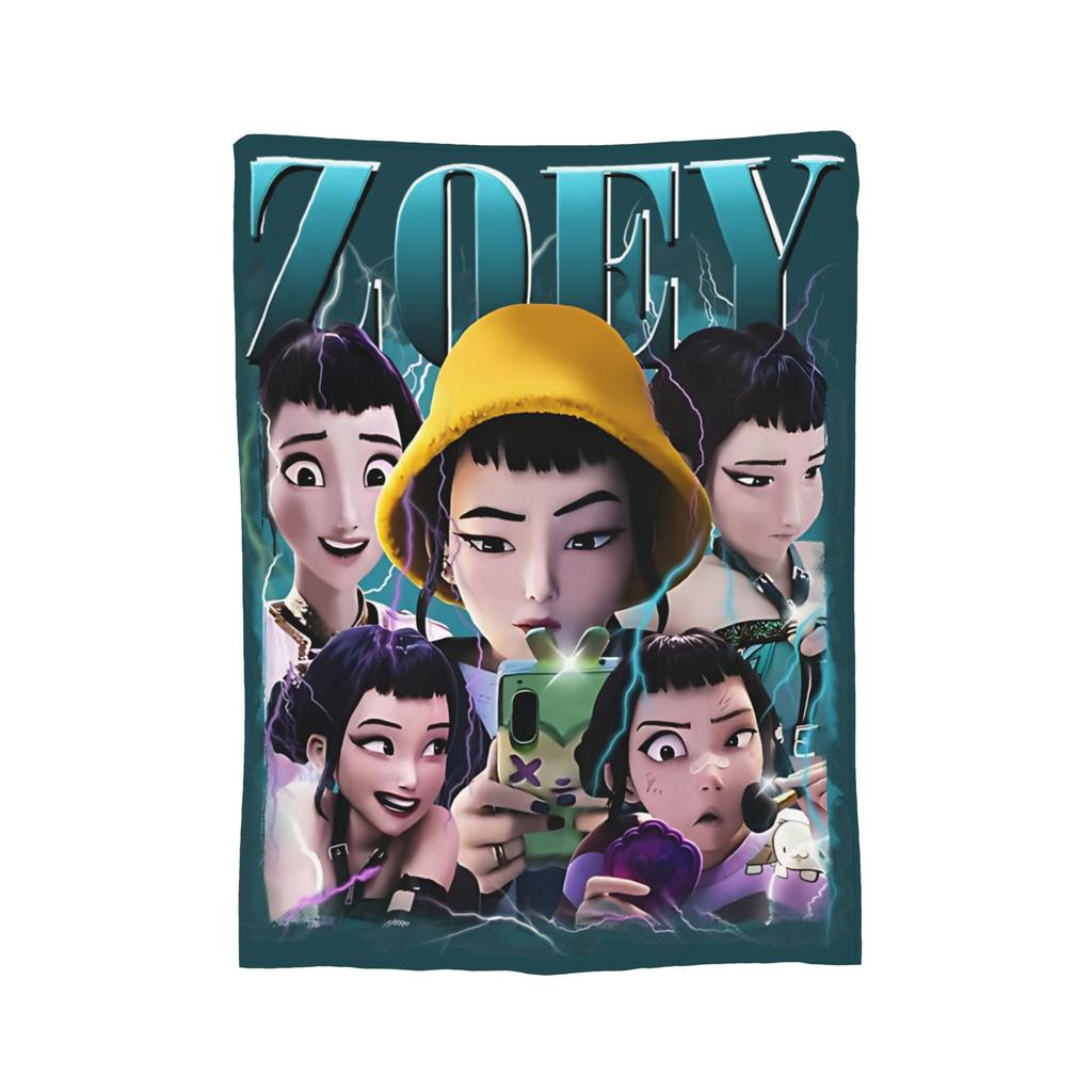 Jinu K-Kpop D-Demon H-Hunters Blanket Cover  Flannel Throw Blankets Summer Air Conditioning Portable Soft Warm Bedsprea,