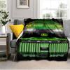 John Deere Logo Design Decke Geeignet für Sofas, Betten, Büros und Camping - Perfektes Geschenk für Halloween Weihnachten