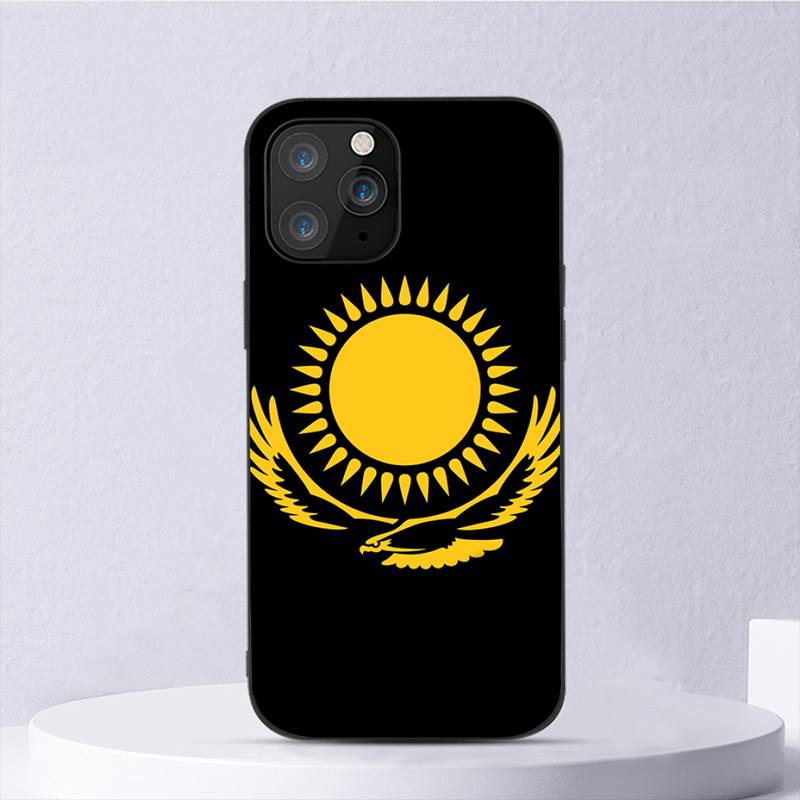 Custodia per telefono bandiera Kazakistan per Iphone 11 12 Mini 13 14 Pro Xs Max X 8 7 6s Plus 5 Se Xr Shell