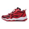 Li Ning Court Star Shock Absorption Rebound Basketball Shoes Kids Sneakers Red Black YKBQ012-3