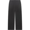 The North Face High-End Urban Comfortable Skin-Friendly Antibacterial Soft Wide-Leg Solid Color Logo Loose Casual Pants Women bottoms Black NP6KR30J