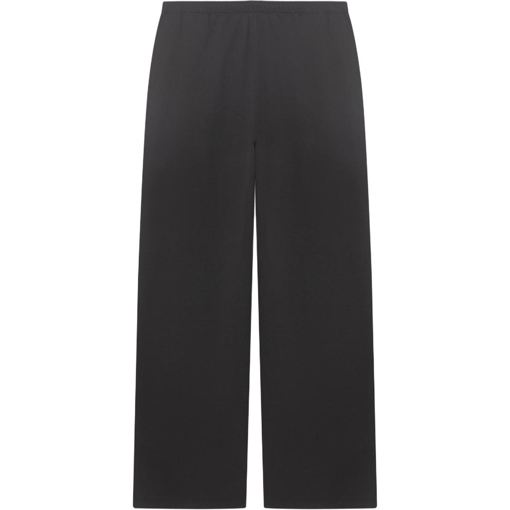 The North Face High-End Urban Comfortable Skin-Friendly Antibacterial Soft Wide-Leg Solid Color Logo Loose Casual Pants Women bottoms Black NP6KR30J