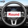 Leather Car Steering Wheel Cover for Ssangyong Rexton  Korando KJ C Sports Korando C300 2011 -  Auto Interior Accessories