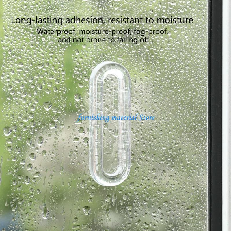 Y5GD Transparents Sliding Door Handle Auto Adhesive Removable and Reusable