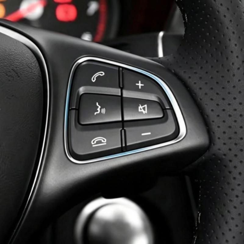 Steering Wheel Phone Voice Button Set for W205 2014-2017, A0999050300 A0999050200 for Cabin Function Repair