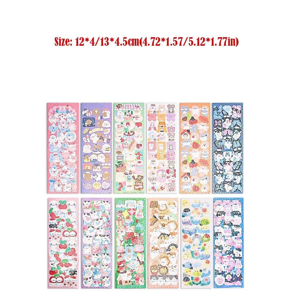 20Pcs No Repeat Water Cup Stickers Waterproof Scrapbooking Stickers  Campus Students Decoration