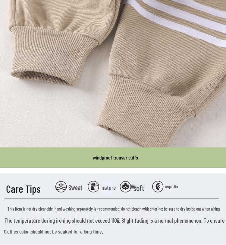 Boys' Spring & Fall Long-Sleeve Three-Piece Sportswear Set for Infants & Toddlers