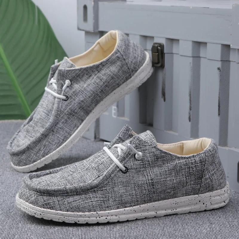 

Мужская повседневная обувь из холста, джинсовая обувь, уличная обувь, вулканизированная обувь, модная, роскошная, стильная, дизайнерская, дышащая, мужская, кроссовки, большой размер 48 35 серый