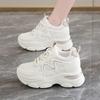 Fashion Breathable Thick Bottom Casual Sneakers Women Comfortable Lace Up Chunky Sport Shoes Woman Non Slip Platform Tennis Shoes Female
