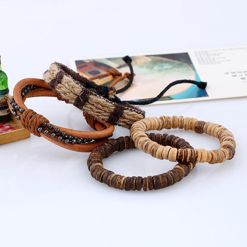European and American Simple Retro Suit Bracelet DIY Woven Bracelet Men's Bracelet