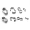 50pcs Stainless Steel 8 Shape Clasp Clips Buckle Connectors for Bracelet Necklace Jewelry Making DIY Handmade Supplies Wholesale