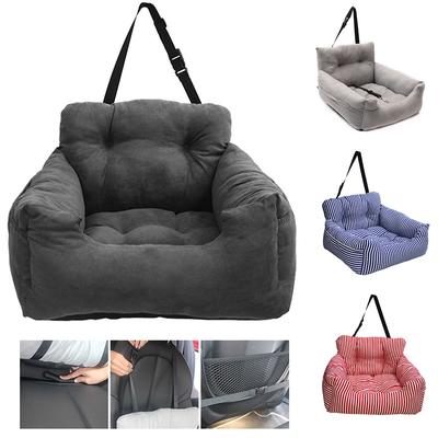 Assento de reforço de carro para animais de estimação Filhote de cachorro fofo Cachorro Gato Transportadora de viagem Bolsa de segurança macia