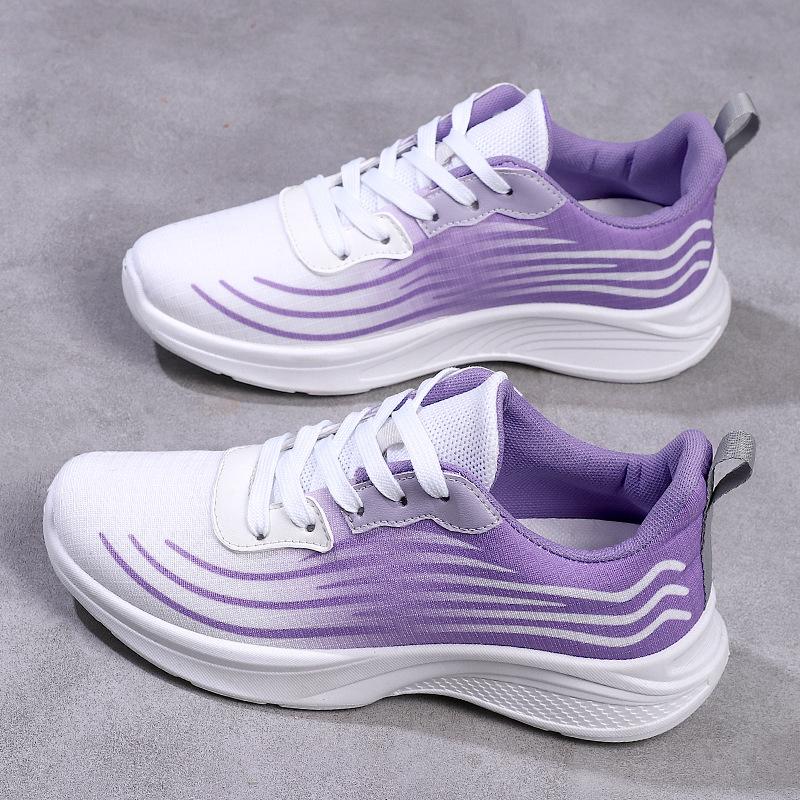 2024 Women's Mesh Casual Shoes with Soft Sole Breathable Running Shoes New Style Fashion Trend for Spring and Autumn