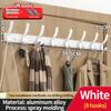 No Drill Holes One Row Hangers Kitchen Towels Clothes Hats Toilet Towel Rack Storage Wall Mounted Door Back Rod Hook